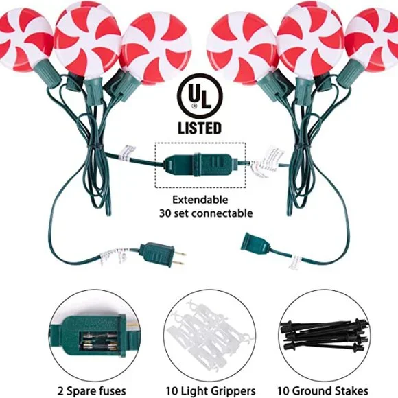 Peppermint Pathway Lights - Picture 3 of 6